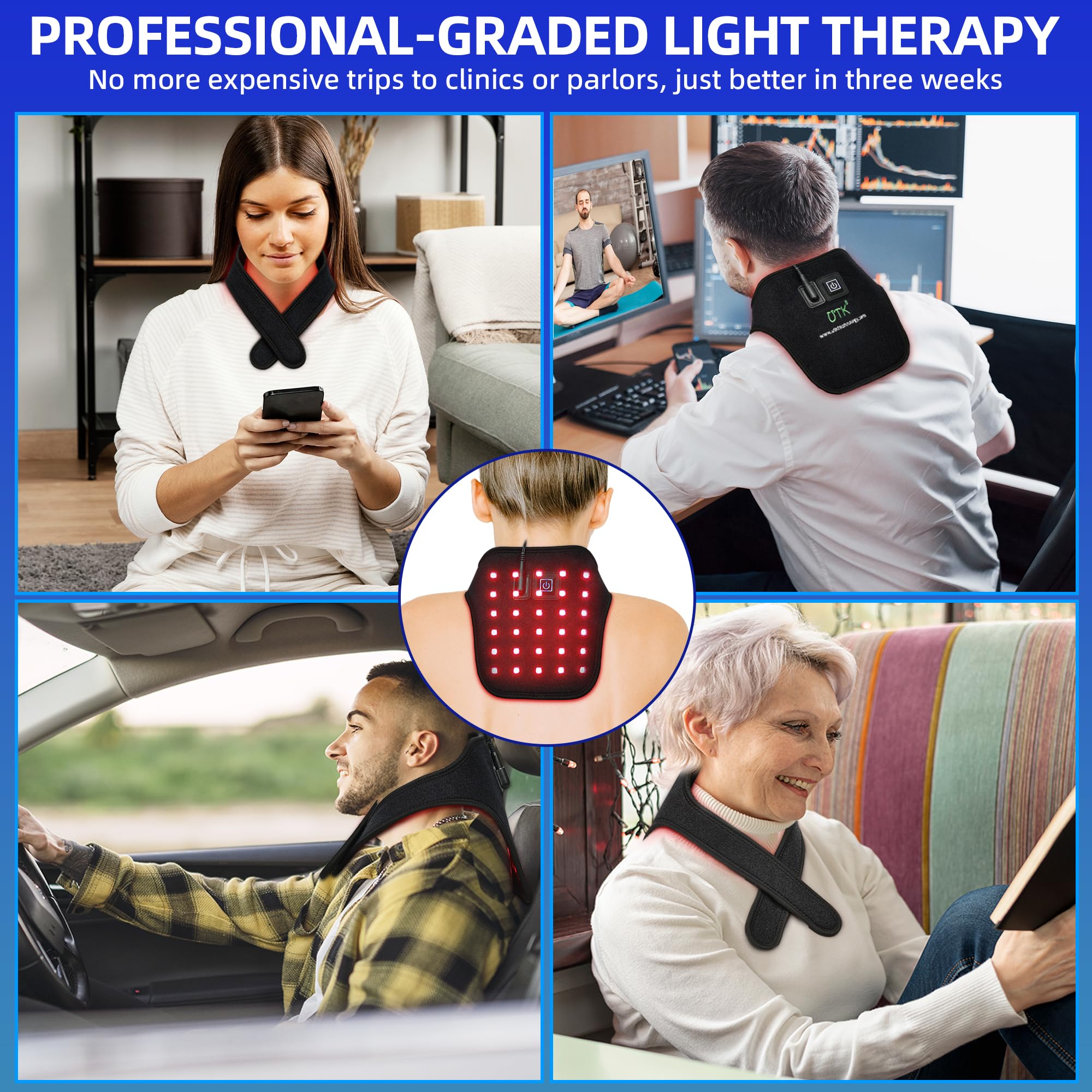 UTK luz 850nm infrarroja profunda para apoyo a tejidos superficiales.