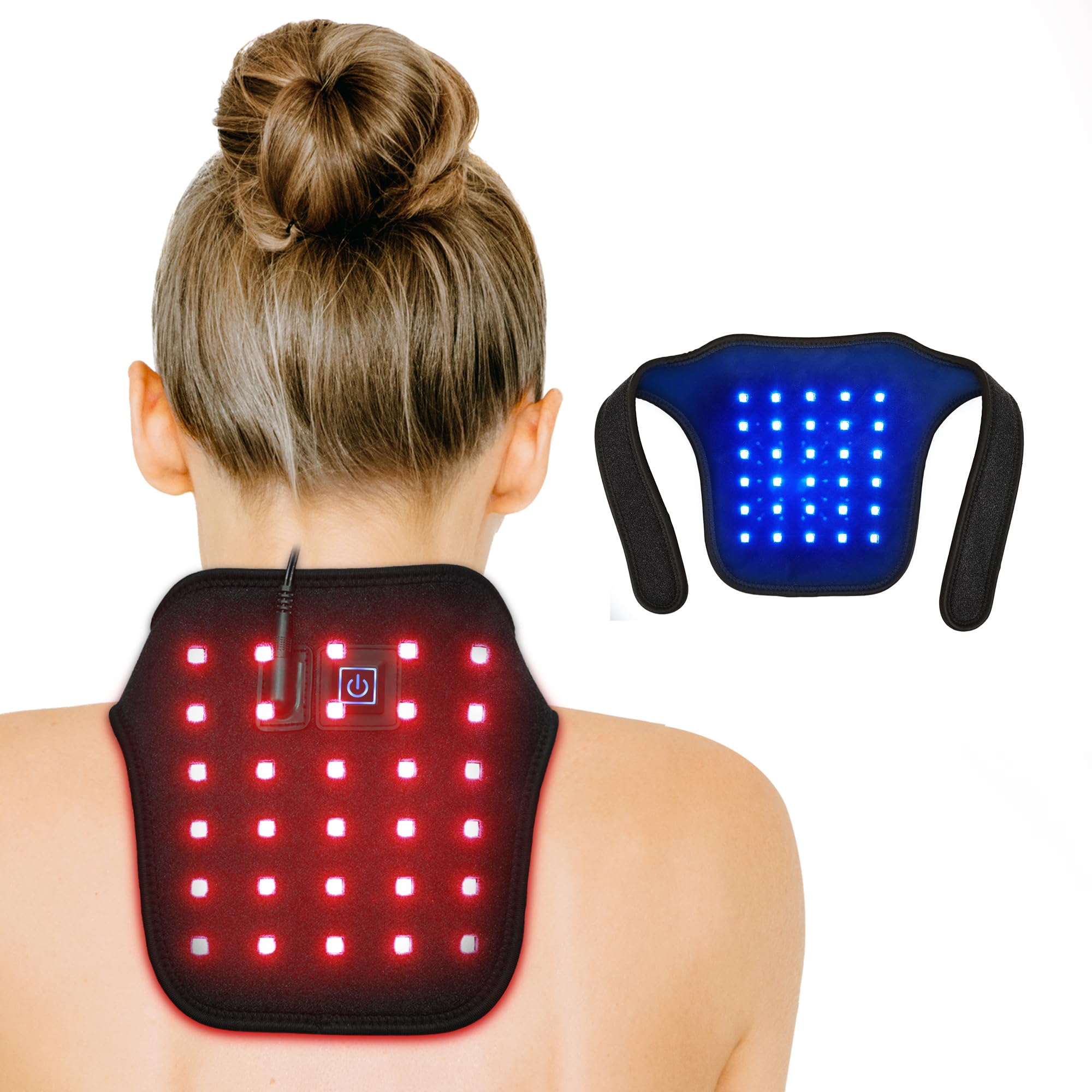 UTK cinta cuello: banda de luz roja para alivio potencial de tensiones musculares.