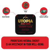 UTOPIA Strips sabor arandano, experiencia sabrosa y energetizante