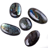 UU UNIHOM Labradorita piedra palma verde: regalo consciente para amigos y familiares
