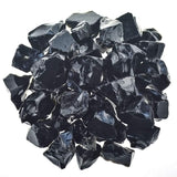 UU UNIHOM obsidiana negra cruda 1 lb, ideal para pulido y decoración.