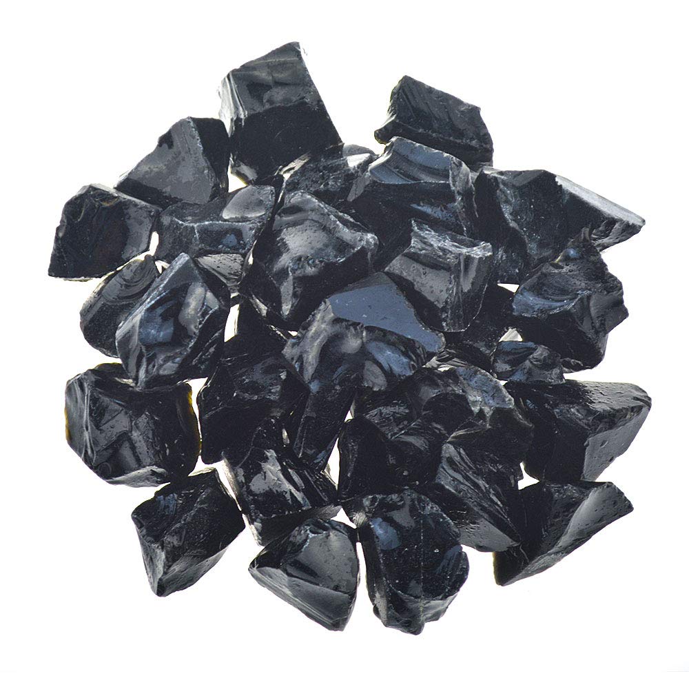UU UNIHOM piedras irregulares de obsidiana negra para proyectos de tallado.