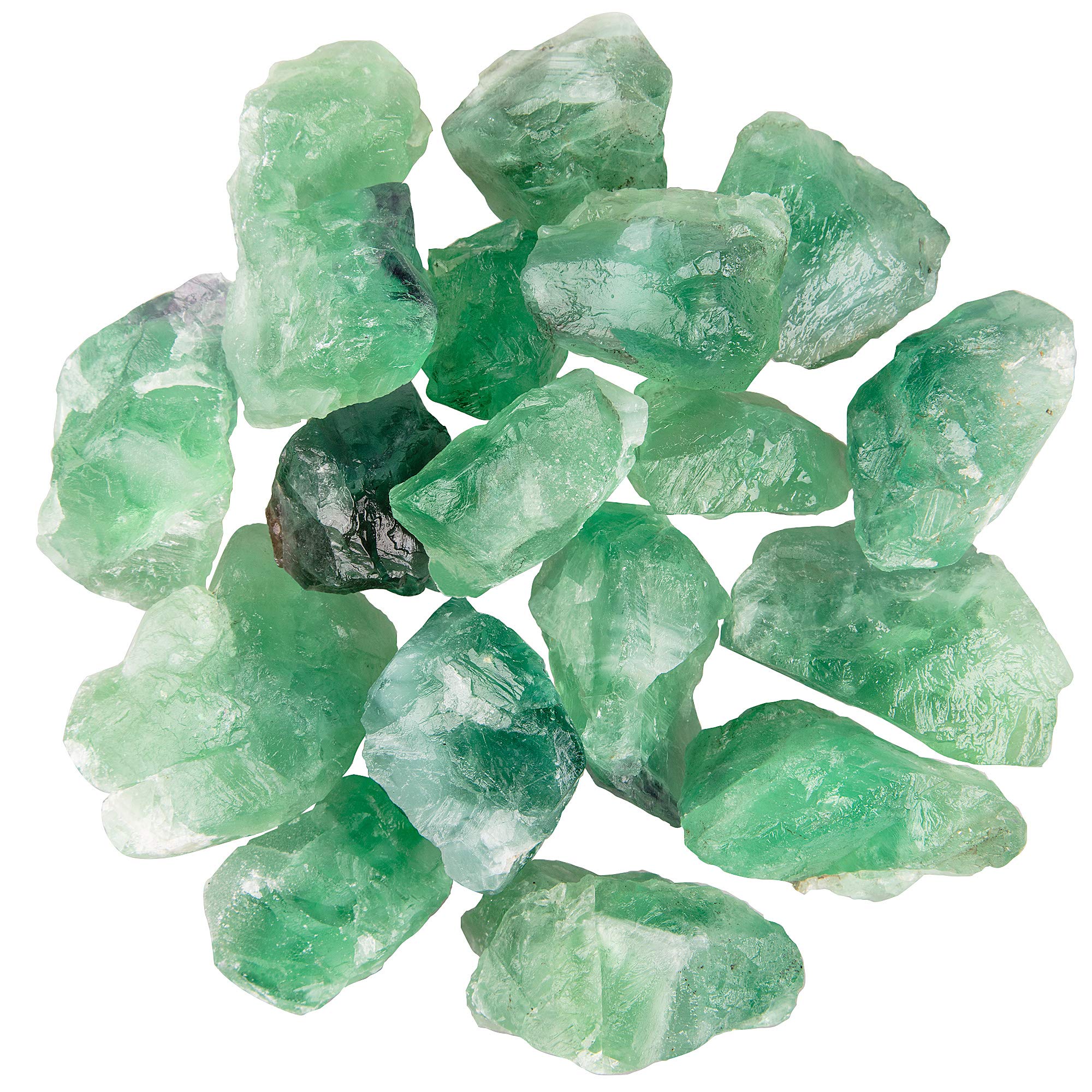 UU UNIHOM fluorita verde cruda para pulir y decorar el hogar