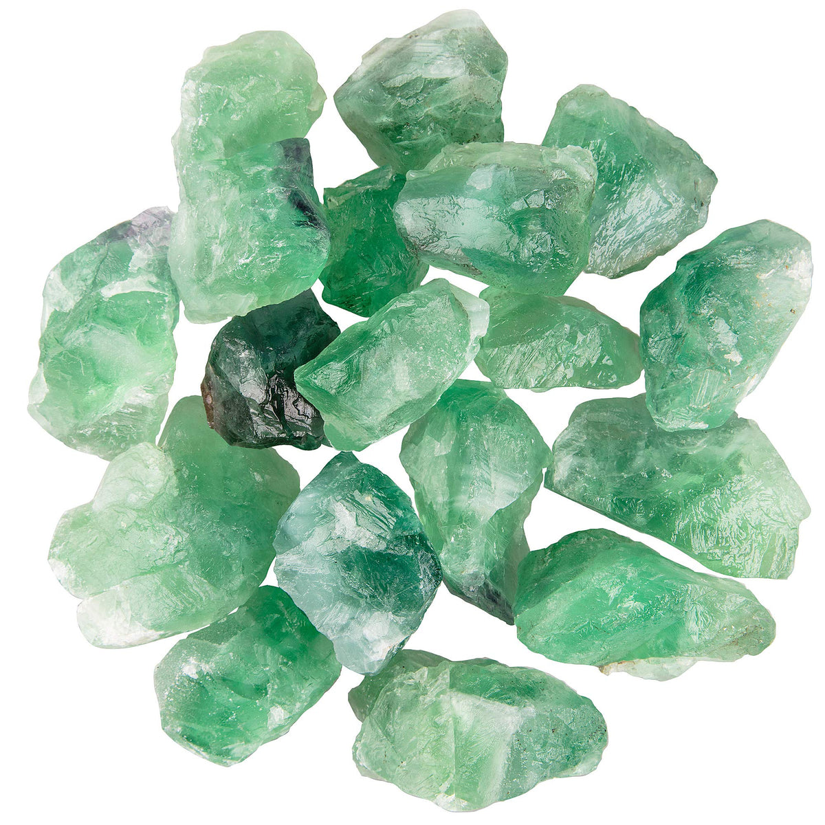 UU UNIHOM fluorita verde cruda para pulir y decorar el hogar
