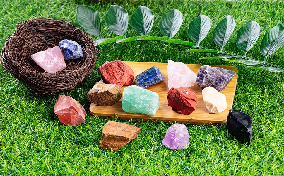 UU UNIHOM piedras crudas para decoración de interiores, color único.
