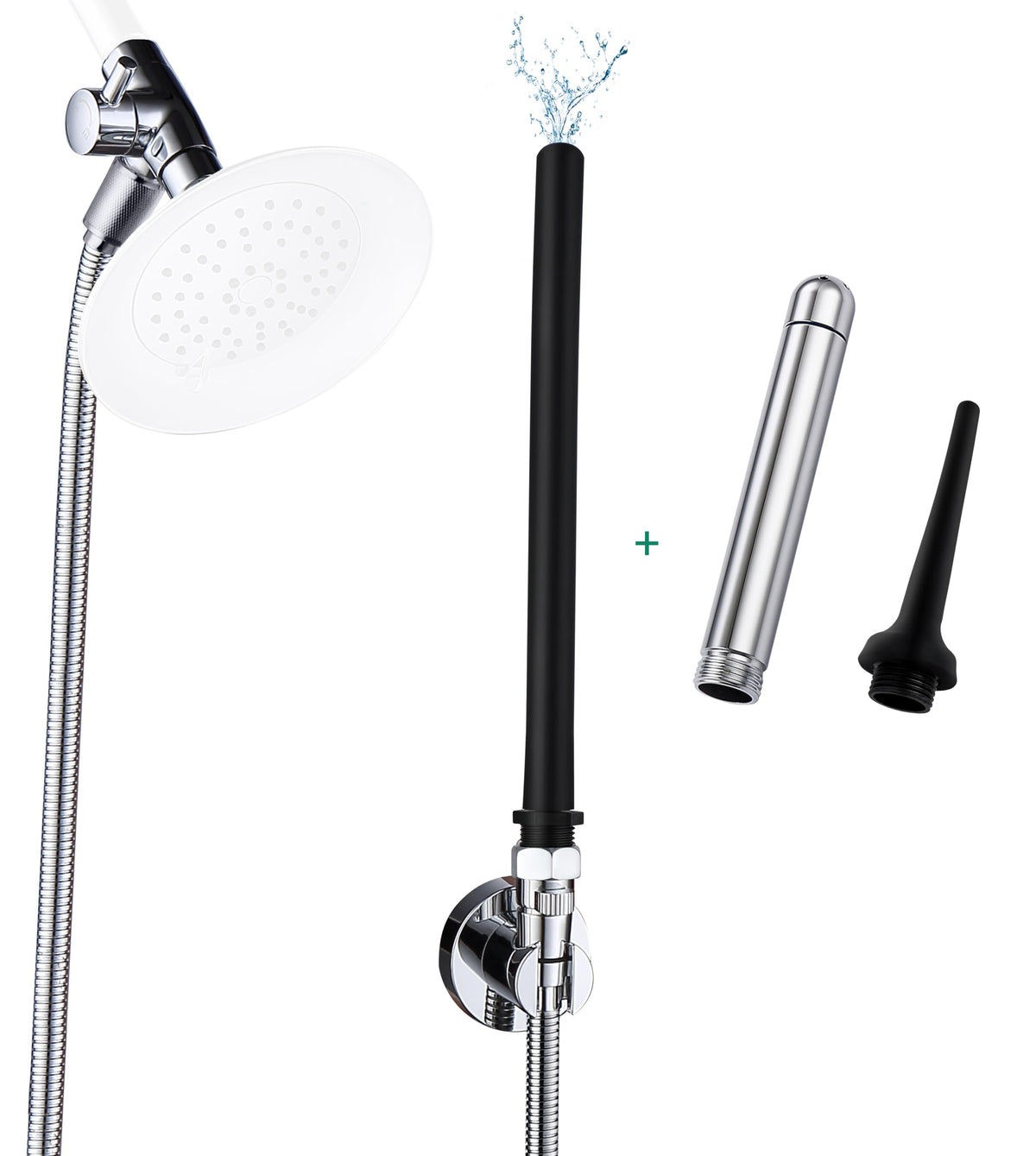 V-Frankness sistema de enema ducha con válvula de control para ajustar la presión