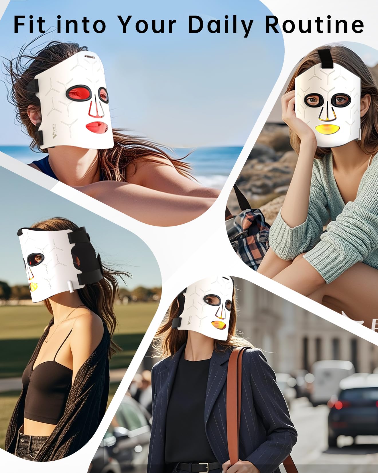 Modos y niveles de intensidad de la máscara V VYM para personalizar la experiencia.