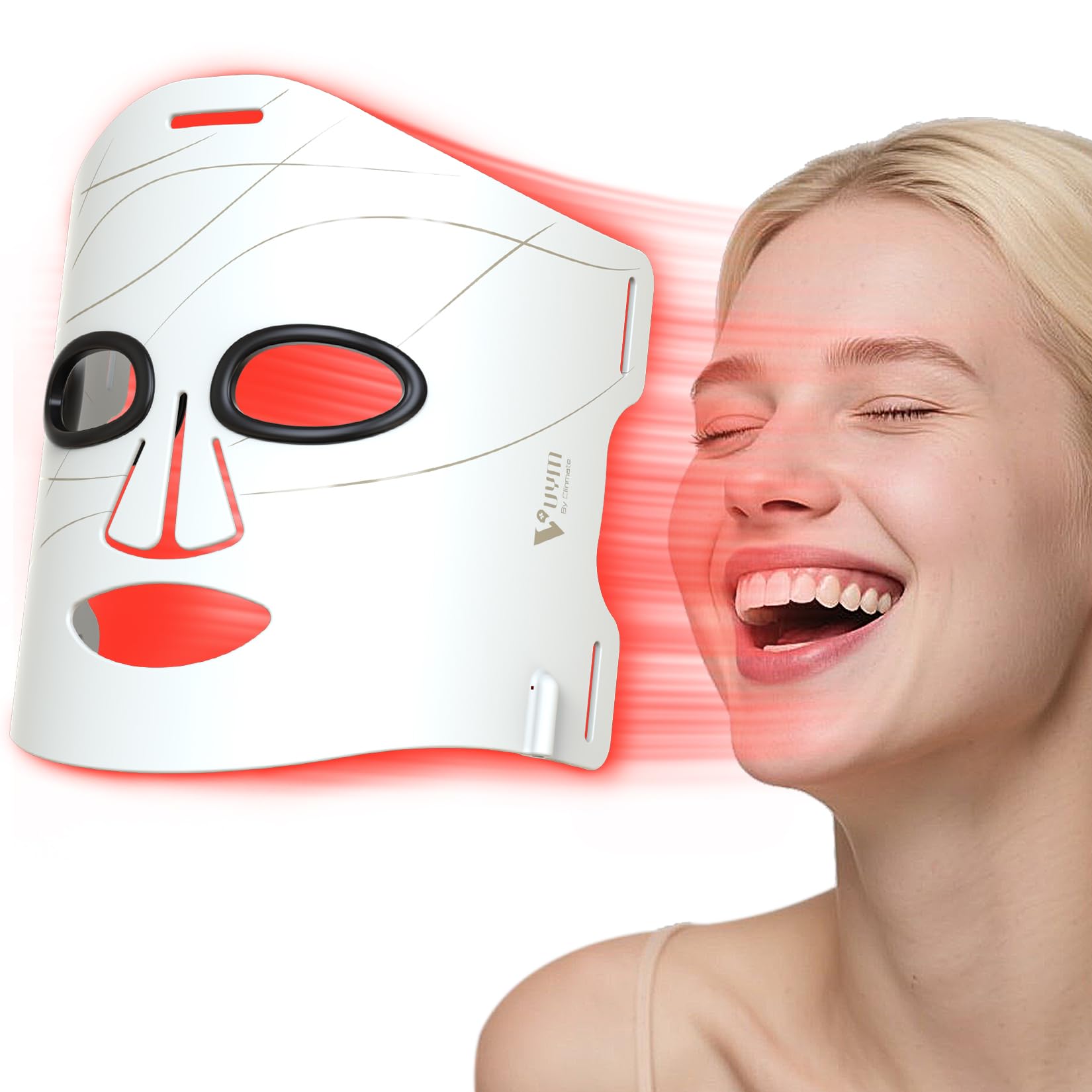 VYM mascarilla luz roja para rostro con uso diario y tono uniforme
