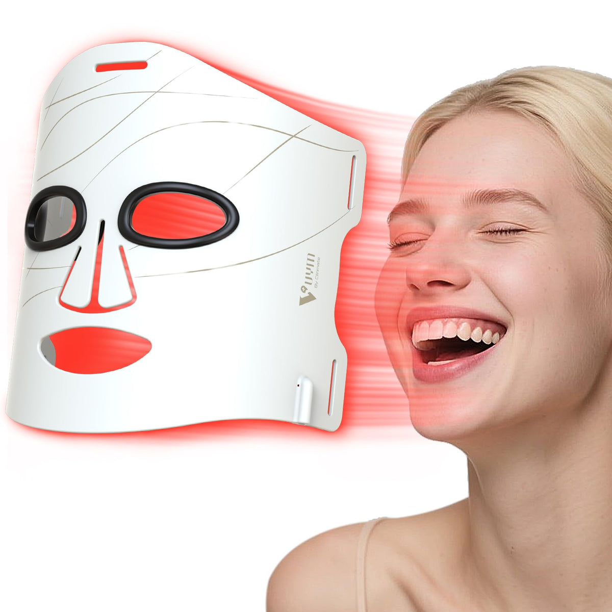 VYM mascarilla luz roja para rostro con uso diario y tono uniforme