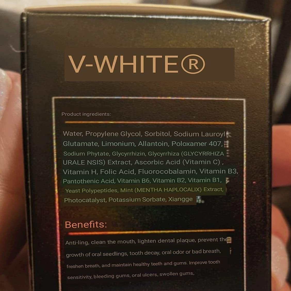 Para amantes de café, té y tabaco con V-White.