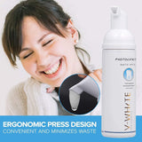 Pasta V-White con pH balanceado para higiene equilibrada.