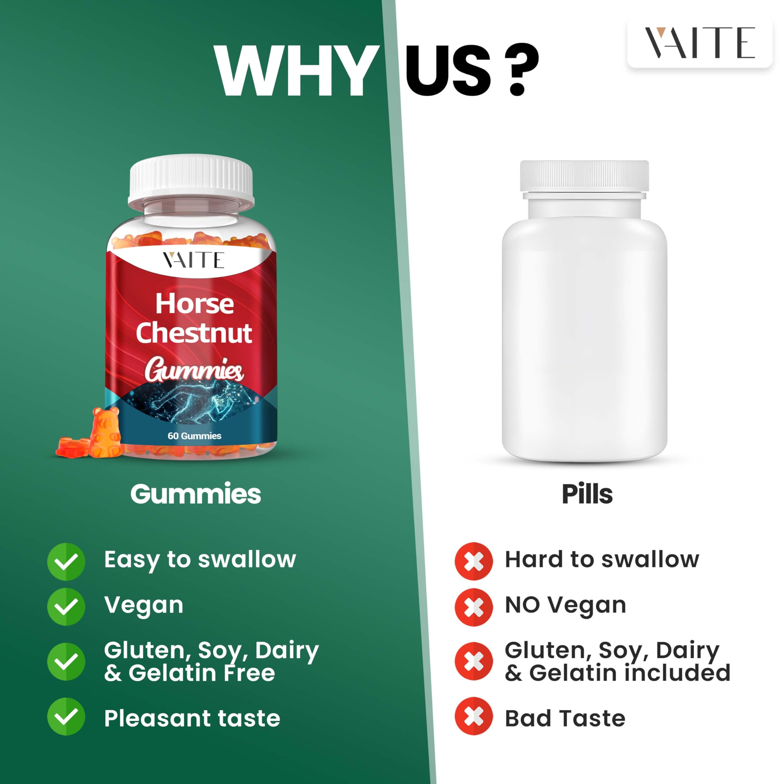 VAITE etiqueta sin gluten, apta para dietas veganas y estilo de vida saludable.