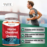 VAITE gominolas con castaño de Indias, ingredientes naturales para piernas más cómodas.