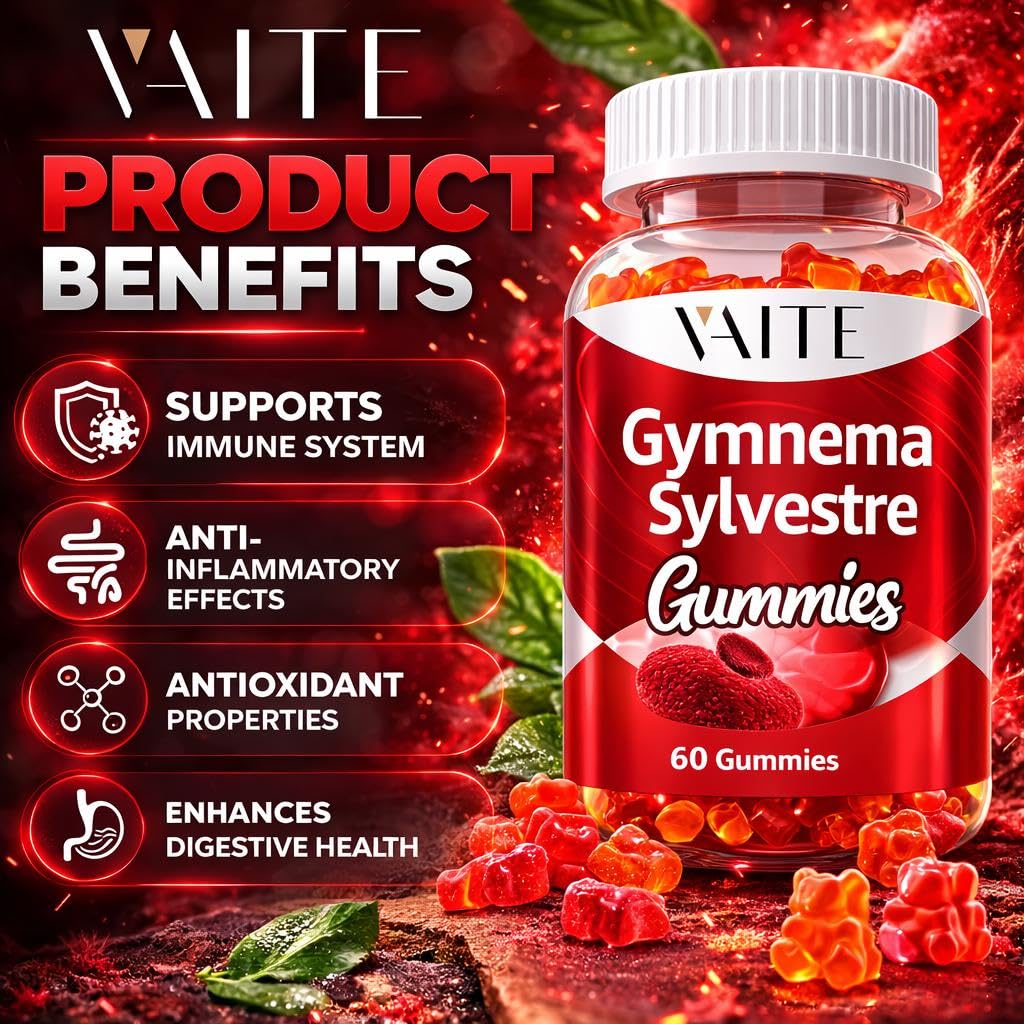 VAITE Gymnema Sylvestre gomitas: vista frontal del producto.