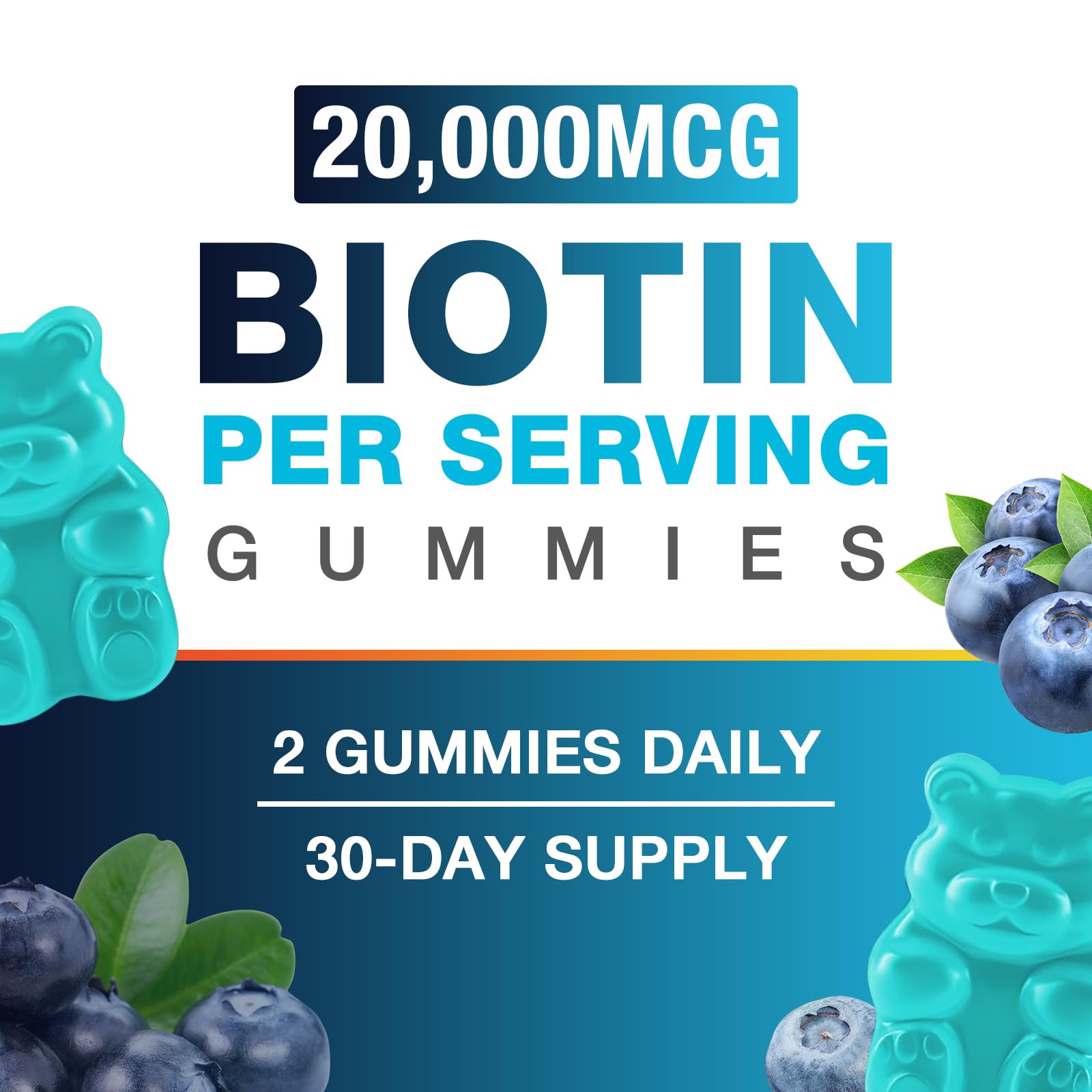 VAJYKEWJY biotina gomitas, libre de alérgenos para rutina saludable.