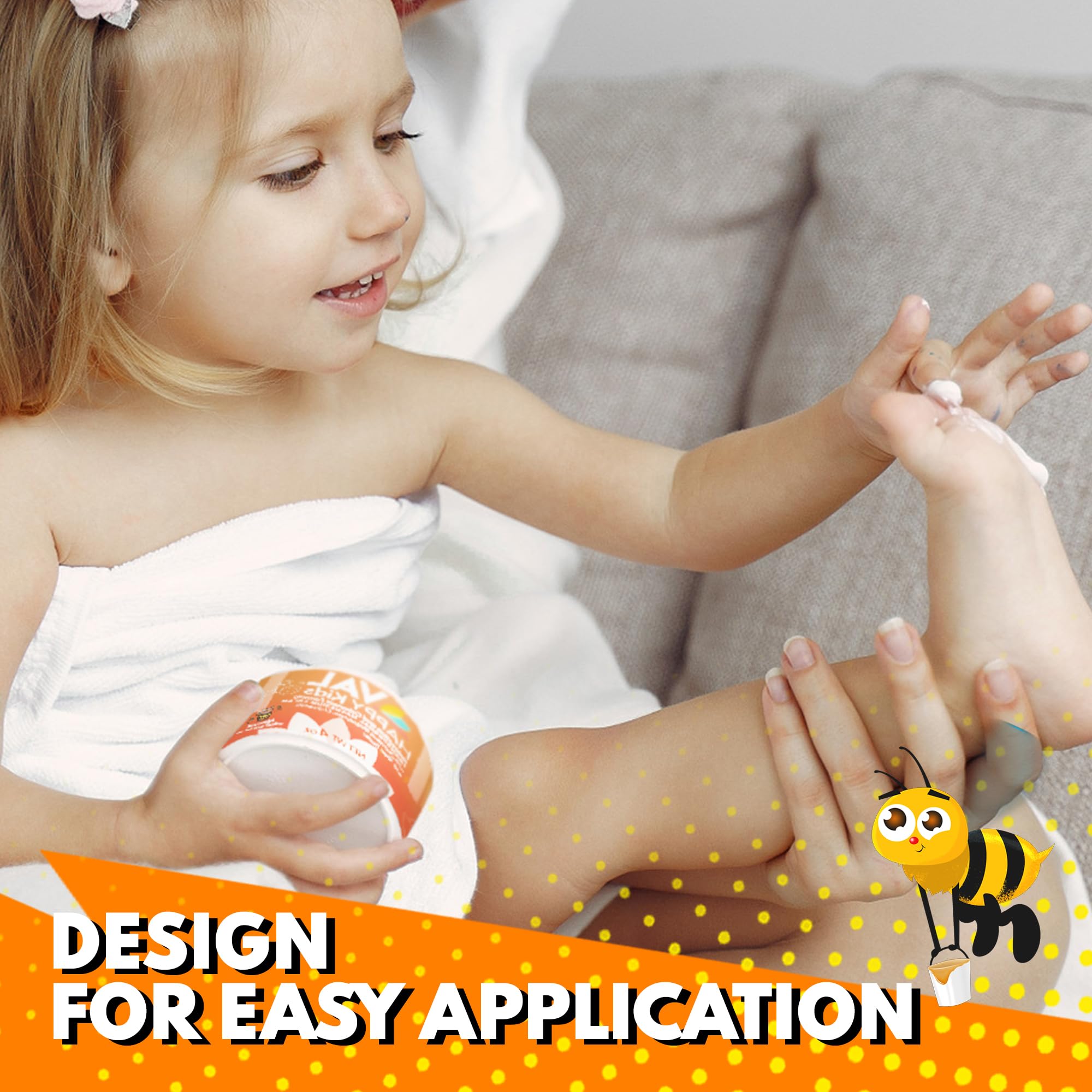 VAL Crema de Magnesio para Niños, absorción rápida sin grasa ni residuo.