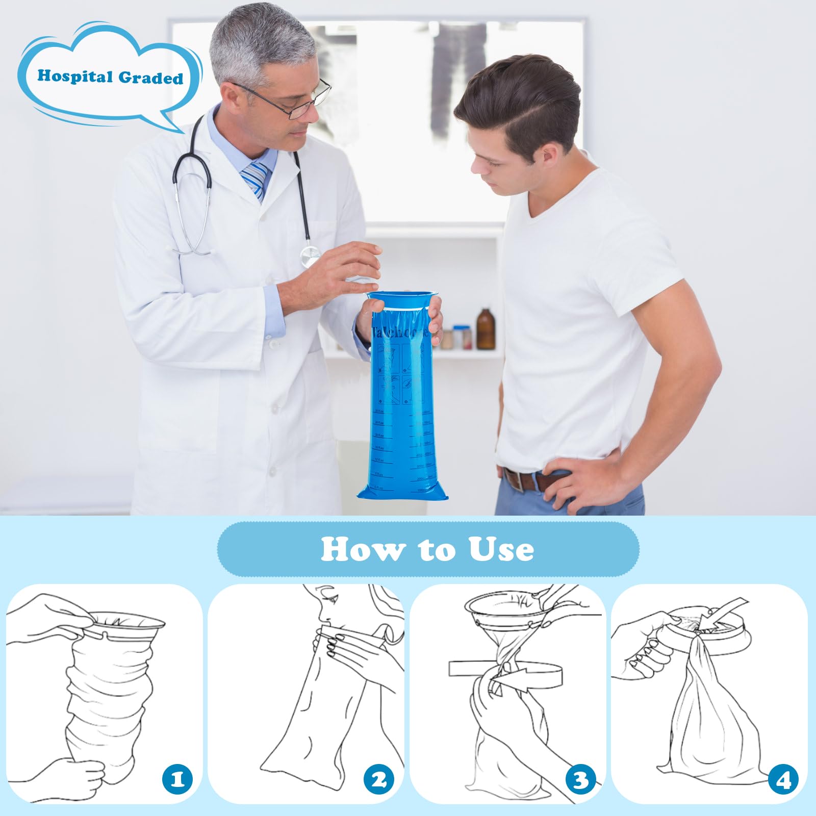 Valchoose capacidad 800 ml con escala clara para control.