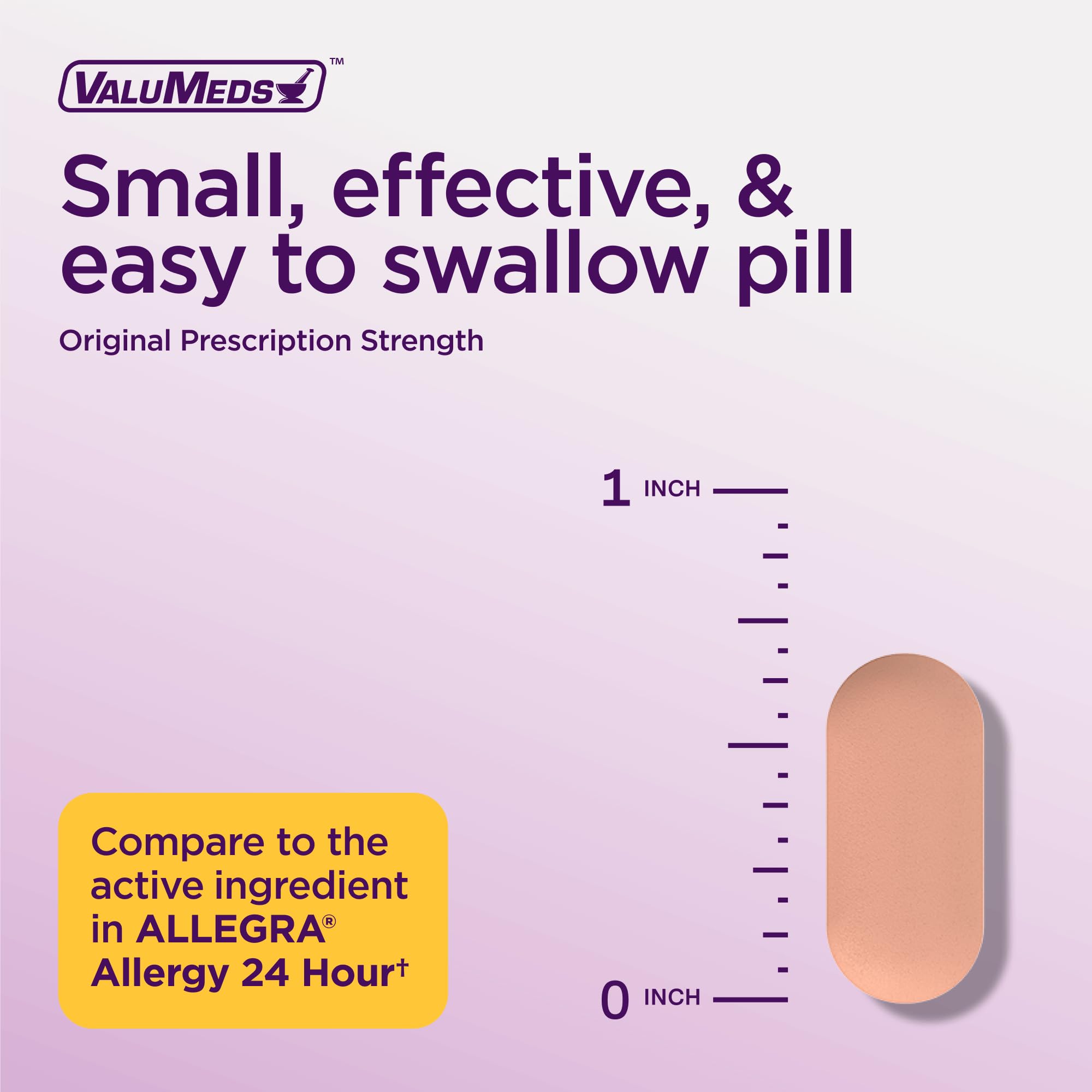 ValuMeds Calidad y Eficacia Tableta con estándares para alivio confiable.