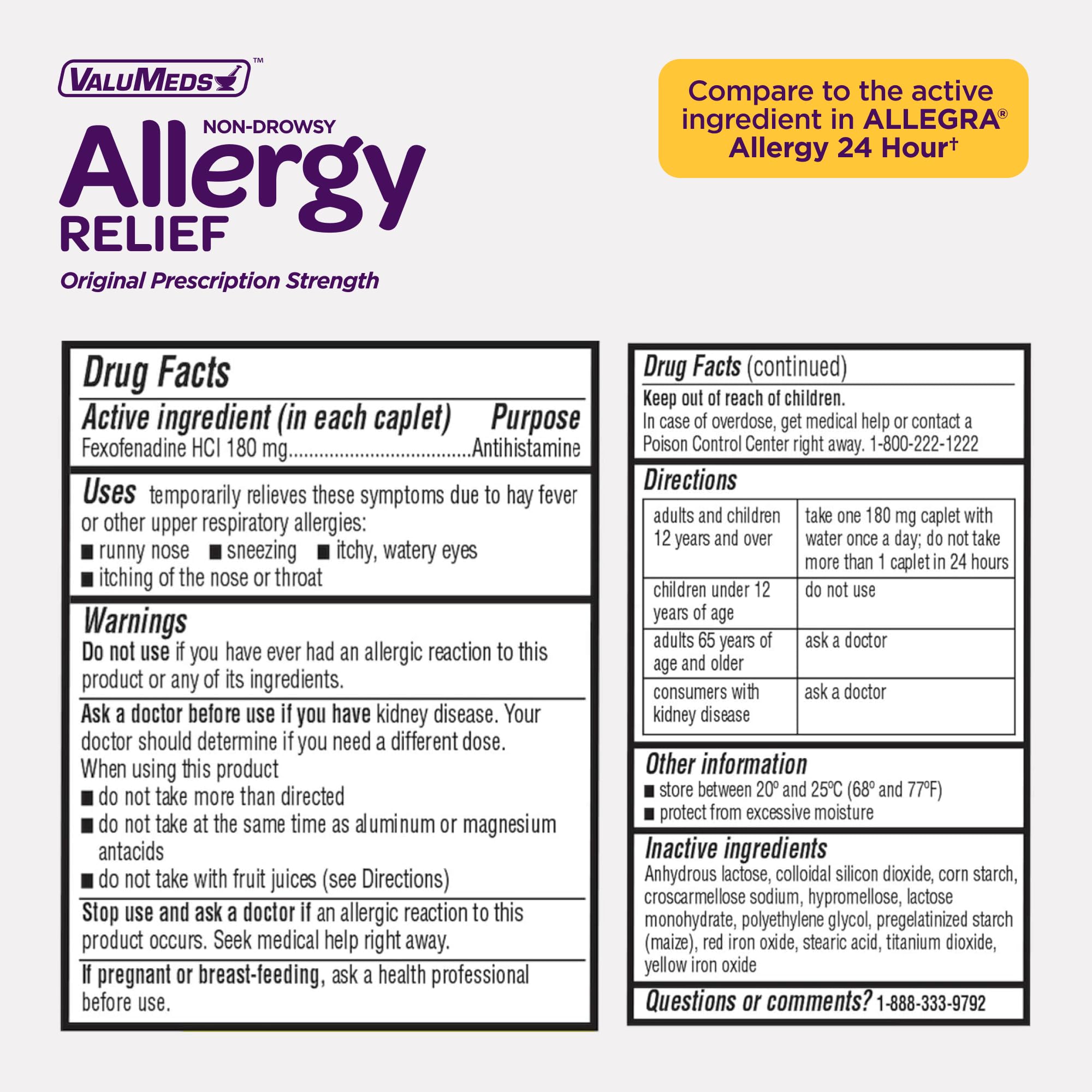 ValuMeds Empaque Compacto Tableta fácil de llevar en bolso o coche.