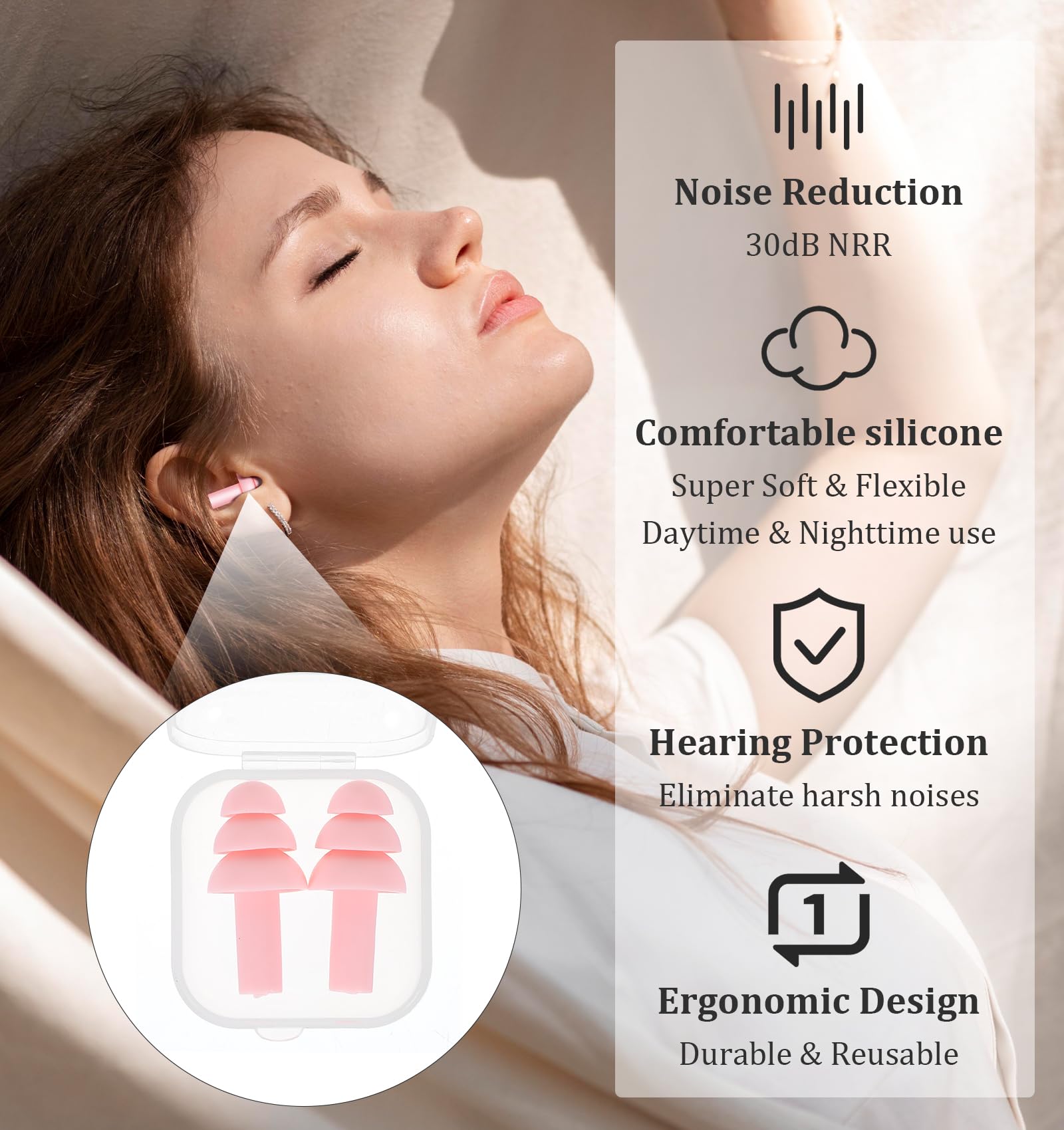 ValueBargain tapones dormir: uso multiocasion para viaje, trabajo y sueño