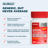 ValuMeds Descongestión nasal: empaque práctico para casa o viaje.