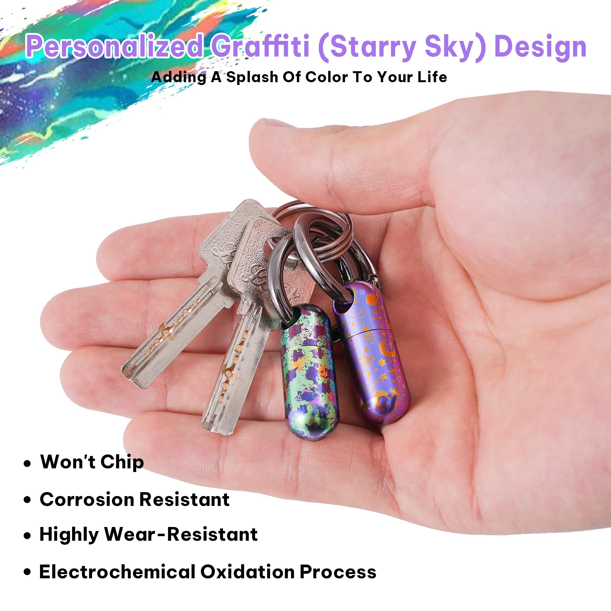 VANSU diseño electrochapado vibrante en porta-pastillas