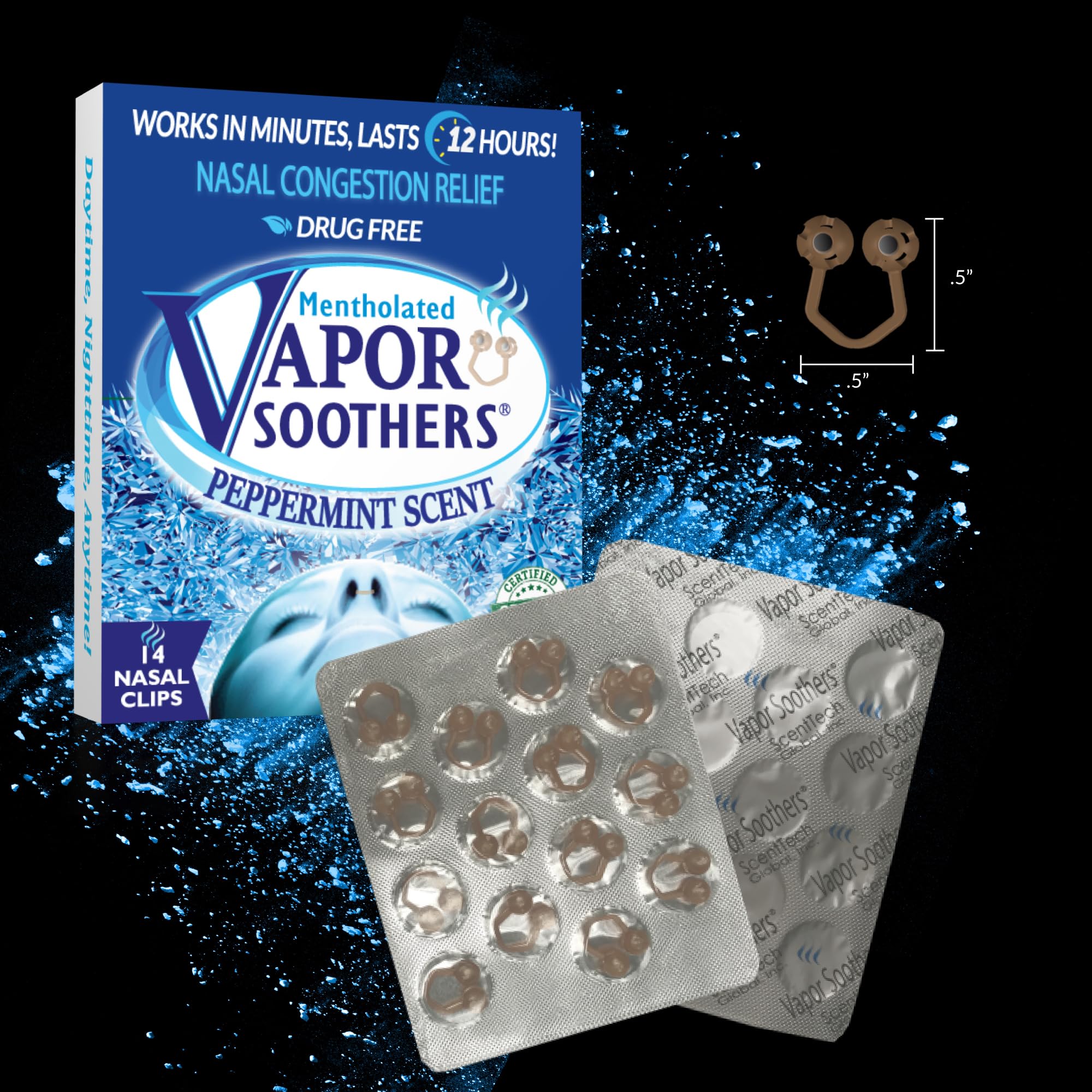 Uso diurno con Vapor Soothers, ideal para deporte y actividades.