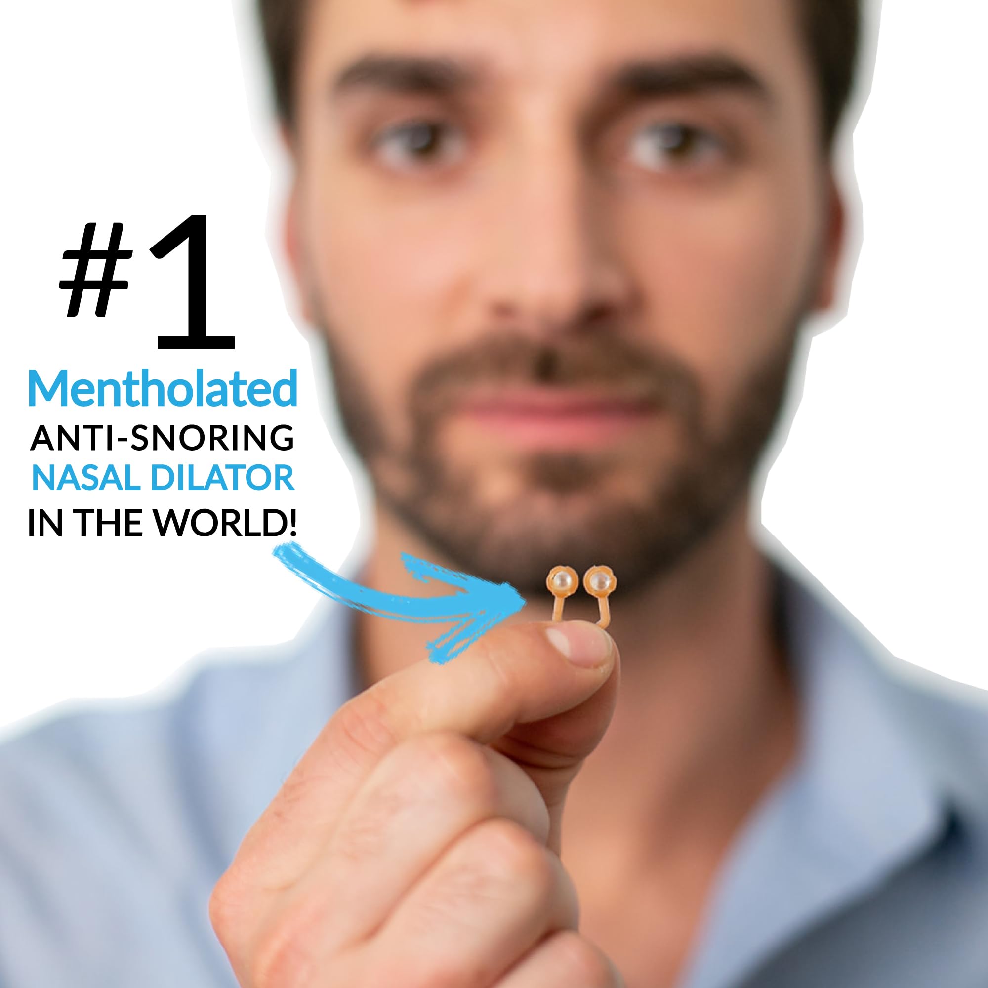 Vapor Soothers clip nasal mentolado en uso diario para respirar con mayor facilidad.