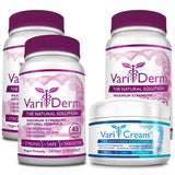 VariDerm etiqueta cápsulas: información clara del producto.