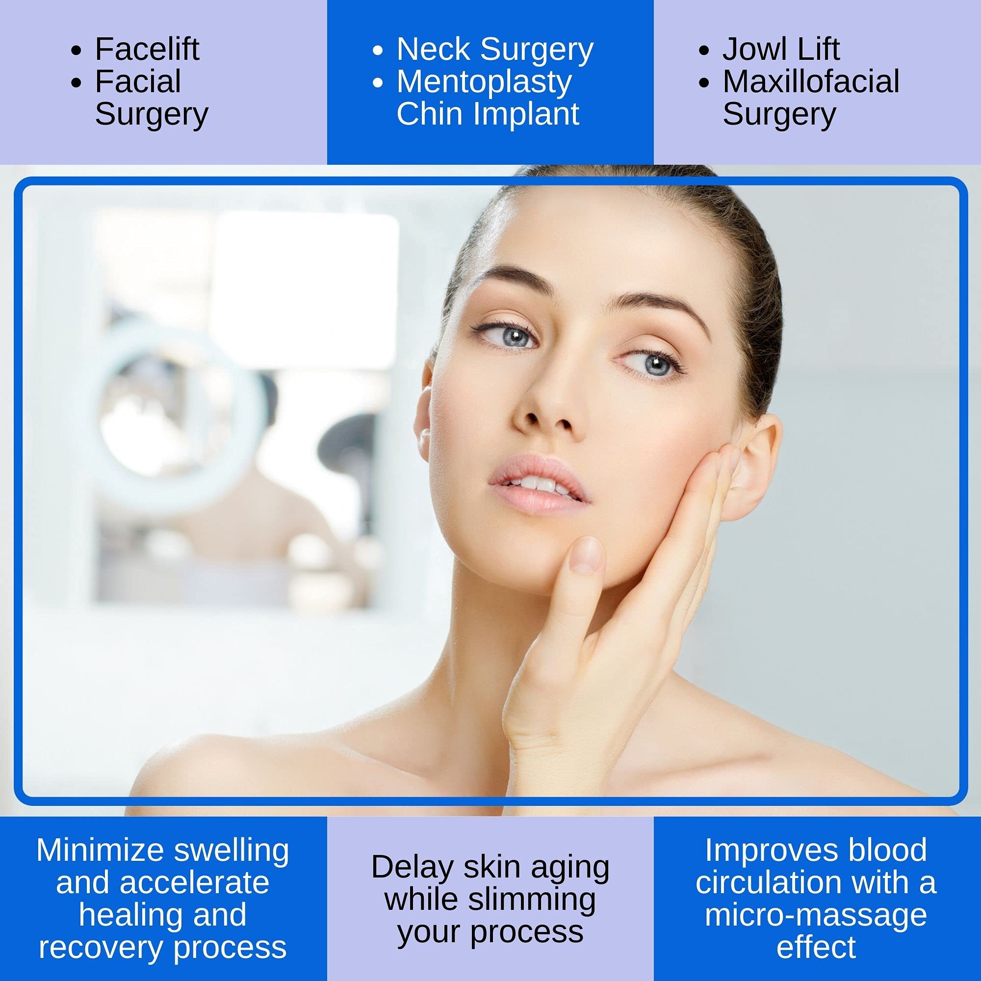 Variteks contorno facial definido gracias a compresión suave