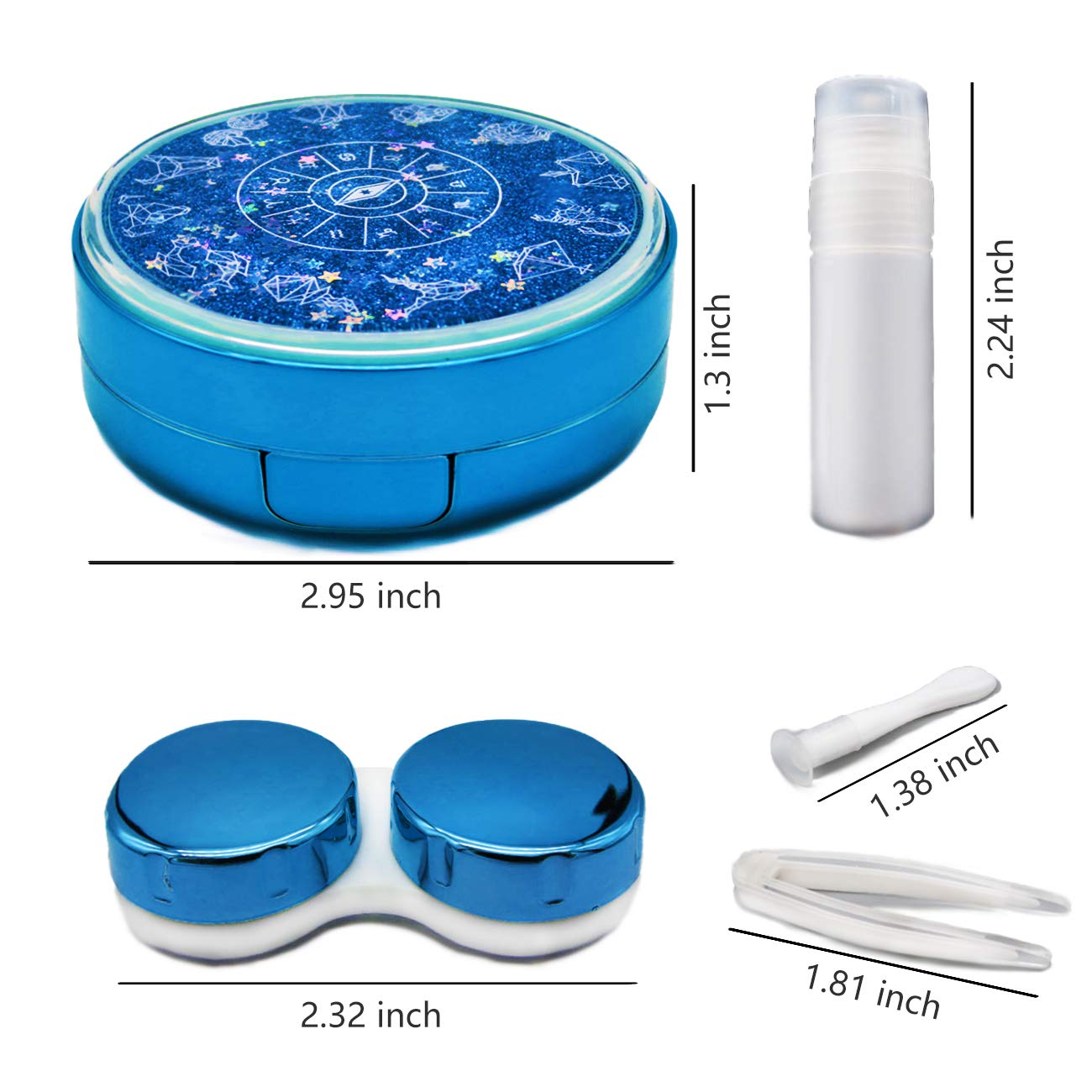 Vastsoon estuche compacto para viaje, fácil de guardar en bolso.