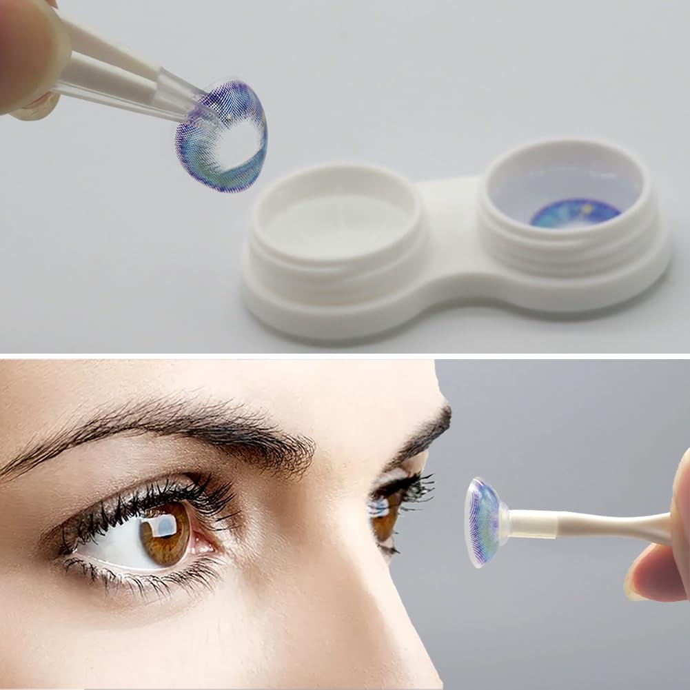 Vastsoon estuche con diseño marmol, elegante y práctico para guardar lentes y accesorios.
