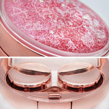 Pinzas Vastsoon rosa-oro para manipular lentes sin tocarlas.