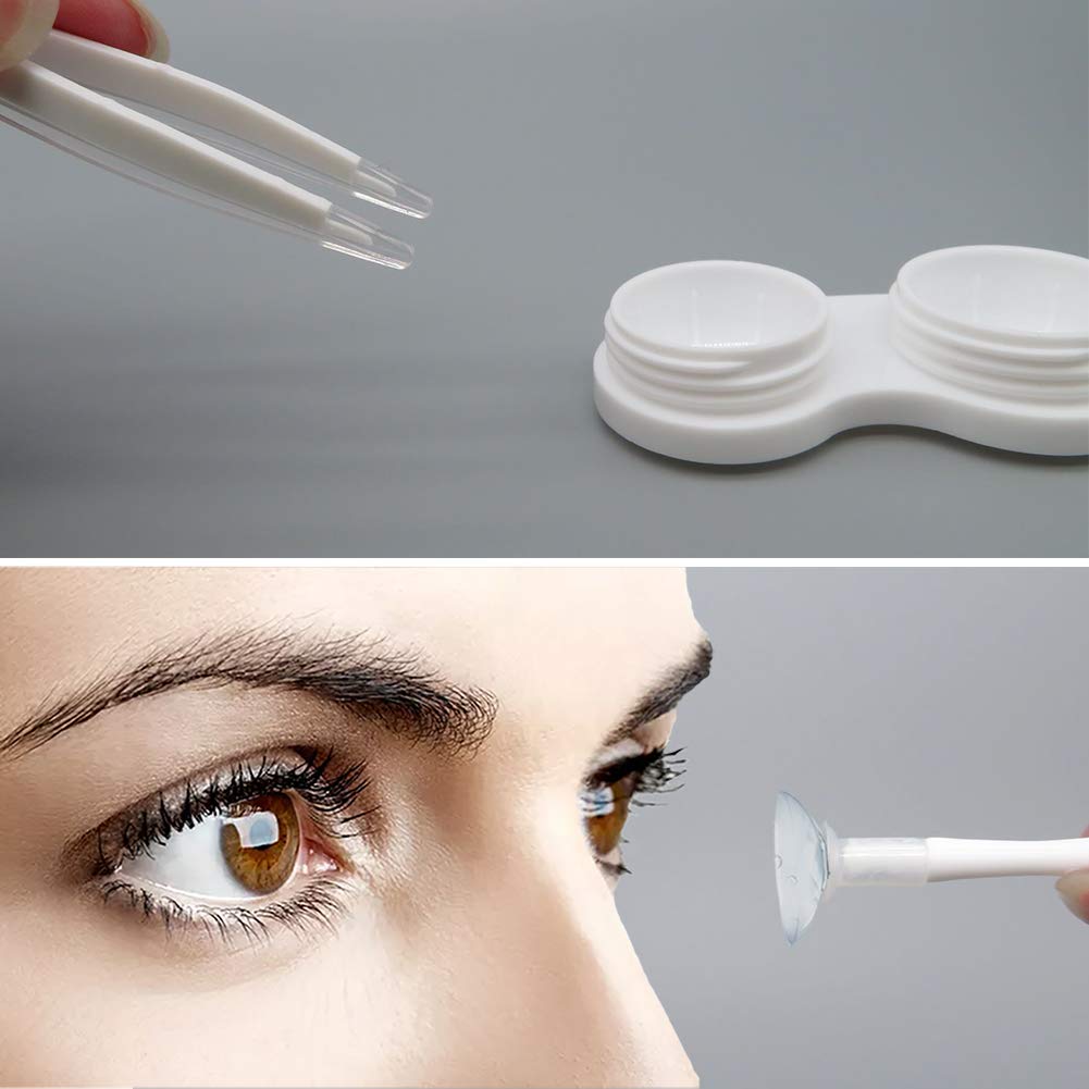 Vastsoon pinzas para lentes, manejo seguro sin tocar los ojos.