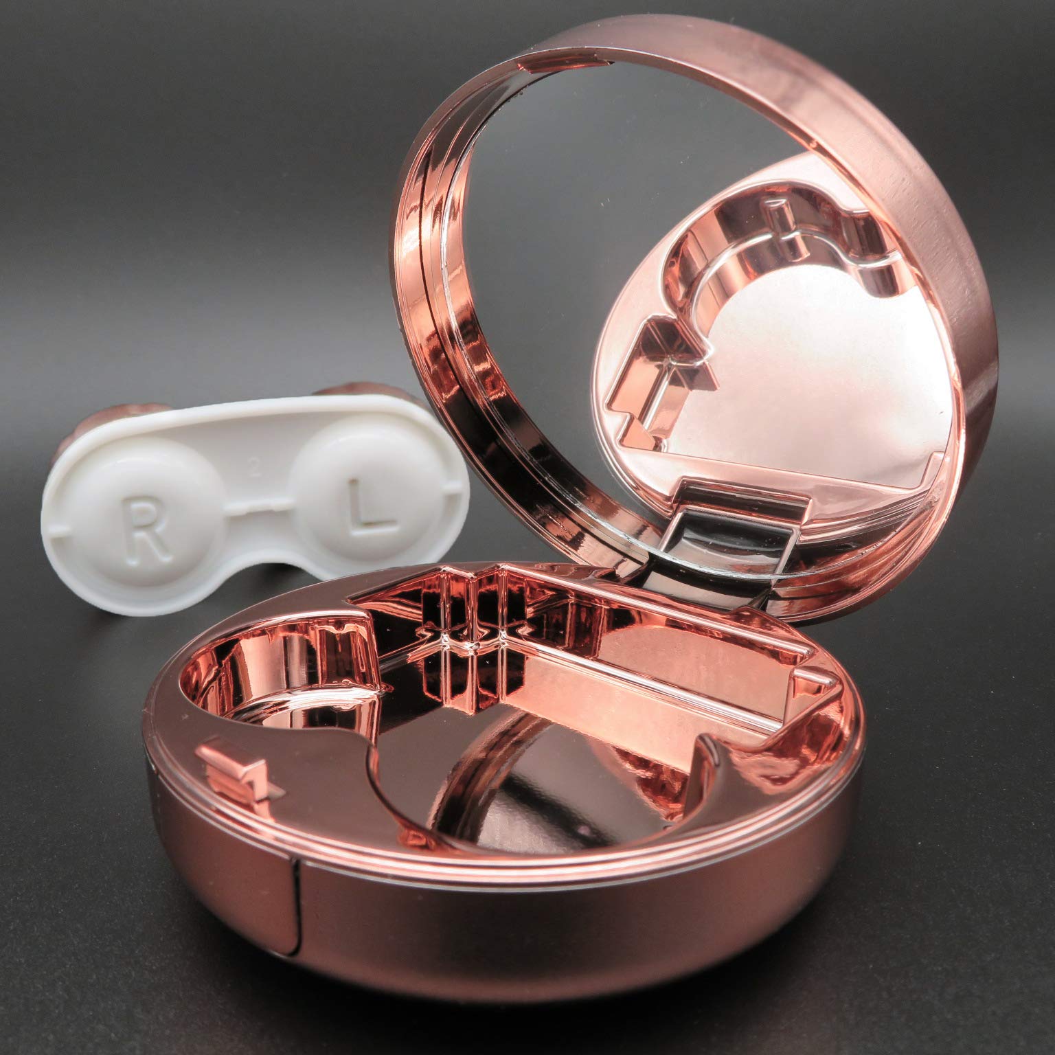 Tapa hermética de solución Vastsoon rosa-oro para almacenamiento seguro.