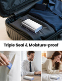 Vaydeer doble protección: carcasa metálica e interior seguro para viaje