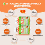Etiqueta destaca Omega-3 en Vazatisi CoQ10 para salud cerebral.
