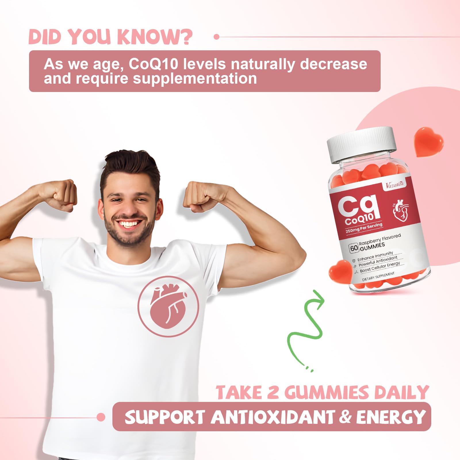 CoQ10 con remolacha y vitaminas para energía diaria