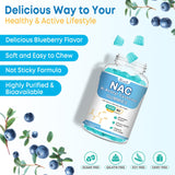 Textura suave de Vazatisi NAC Gummies para masticar con facilidad.