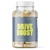 VB Health Drive Boost: botella abierta mostrando cápsulas para vitalidad diaria