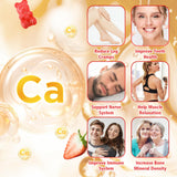 Etiqueta vegana VCCHUYH, calcio citrate 1200 mg, opción libre de ingredientes de origen animal
