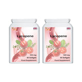 Ved Lycopene 500 mg: botella de softgels para uso diario.