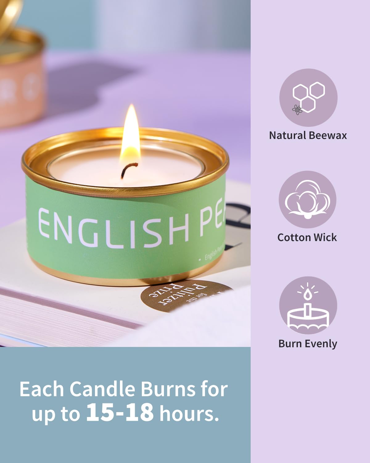 VEDA TINDA SCENT Candela Jazmín Sambac: aroma exótico para relajación y momentos románticos.