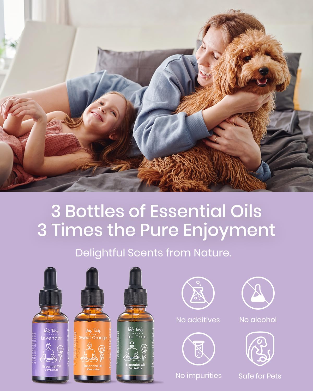 VTS Naranja Dulce: fragancia cítrica para energizar el ambiente.