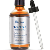VEDA TINDA SCENT Tea Tree Oil con gotero de vidrio para dosificación precisa y aromaterapia.