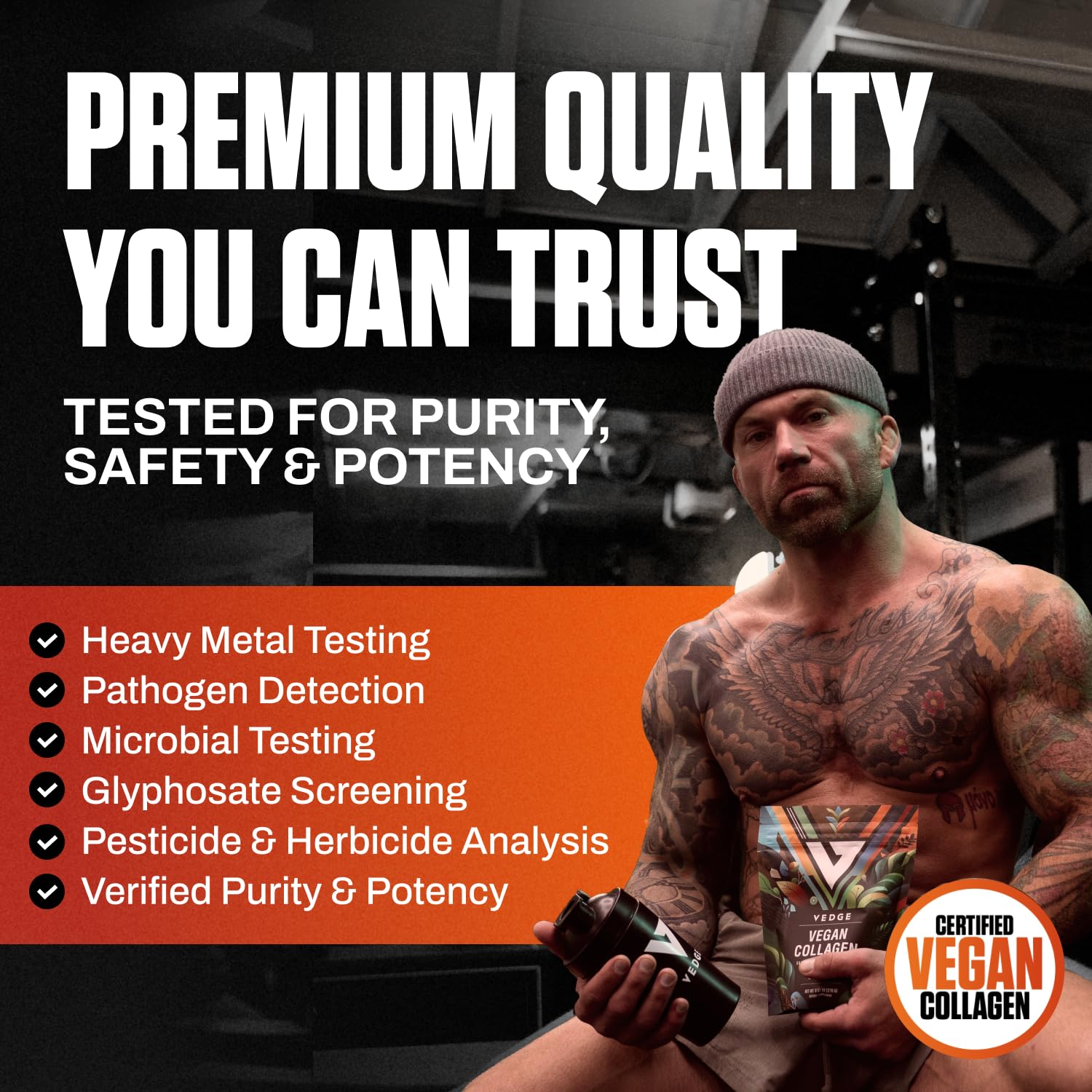 VEDGE producto fabricado en EE.UU. para calidad y seguridad