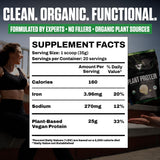 VEDGE Proteína Vegana: etiqueta de ingredientes revela origen vegetal