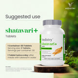 Vedistry Shatavari tableta con Piperina para mejor absorción