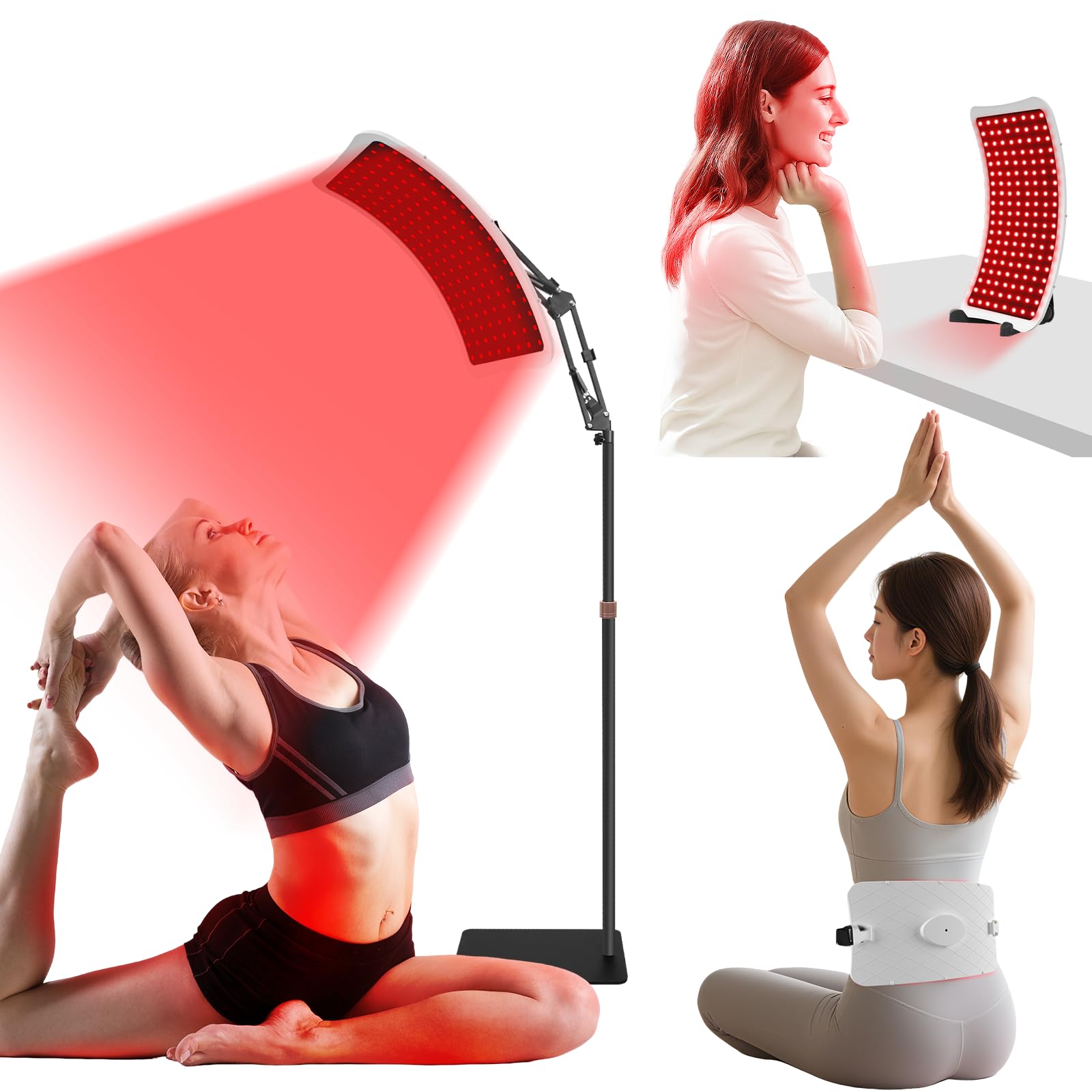 Veefy terapia luz roja cara, apoyo a la vitalidad de la piel con diodos luz 660 nm.