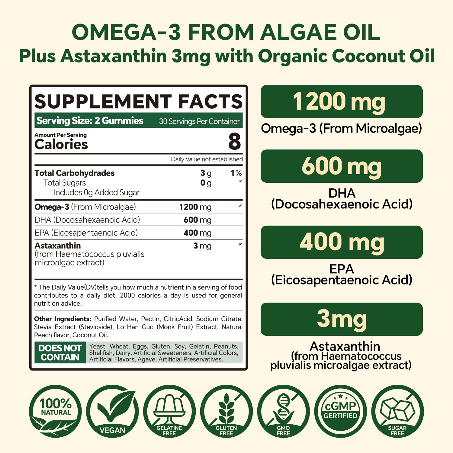 VEETAGYO gominolas exterior de pectina protege nutrientes para piel y cabello